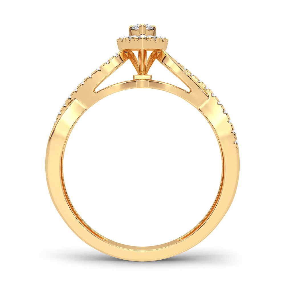 14K 0.20CT Diamond Ring - Picasso Gold & Diamond Jewelry