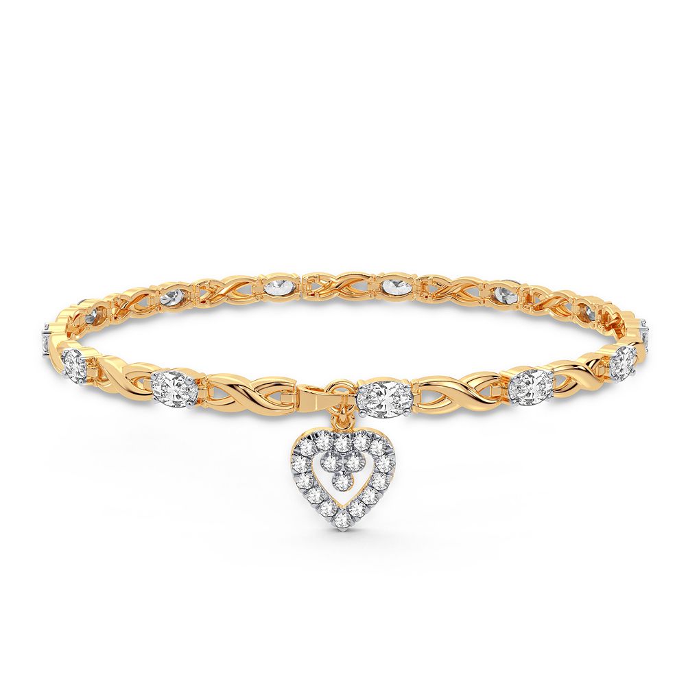 10K 0.10CT DIAMOND BRACELET - Picasso Gold & Diamond Jewelry