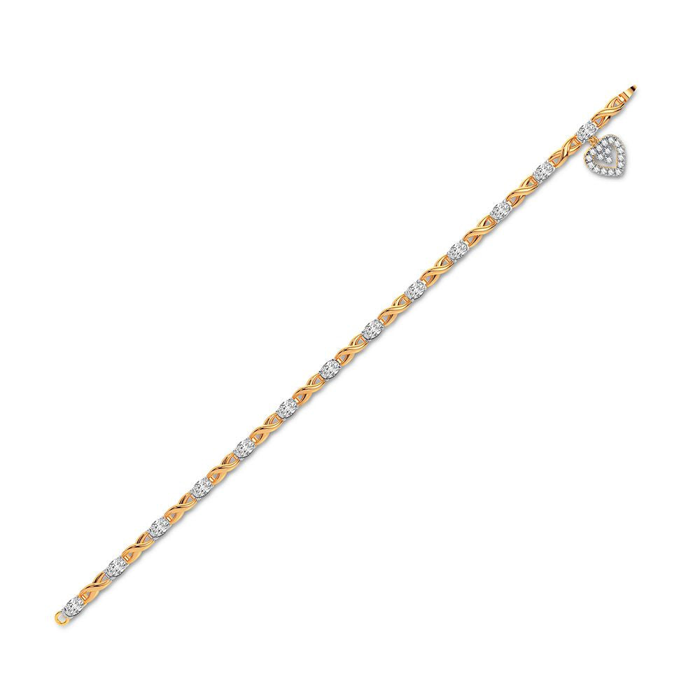 10K 0.10CT DIAMOND BRACELET - Picasso Gold & Diamond Jewelry