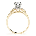 Round Lab Grown Diamond Bypass Engagement Ring — Picasso Gold & Diamond