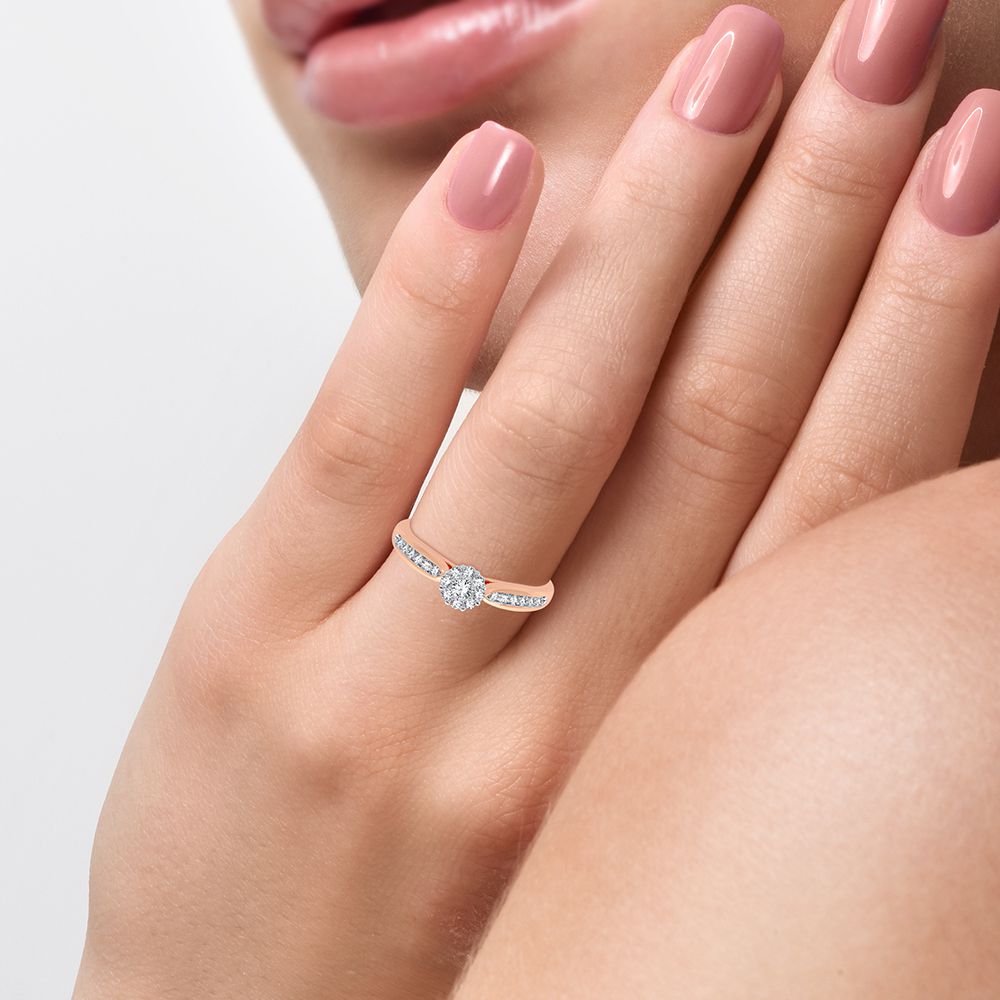 14K 0.25CT Diamond Ring - Picasso Gold & Diamond Jewelry