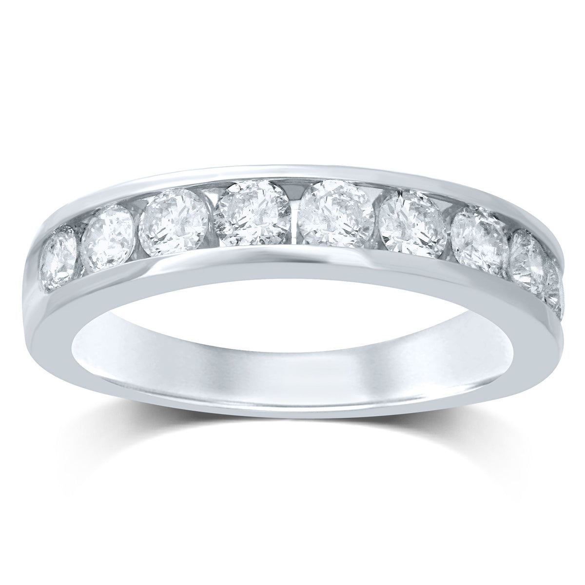 14k 0.75CT Diamond Ladies Band (9 Diamond Stones) - Picasso Gold & Diamond Jewelry