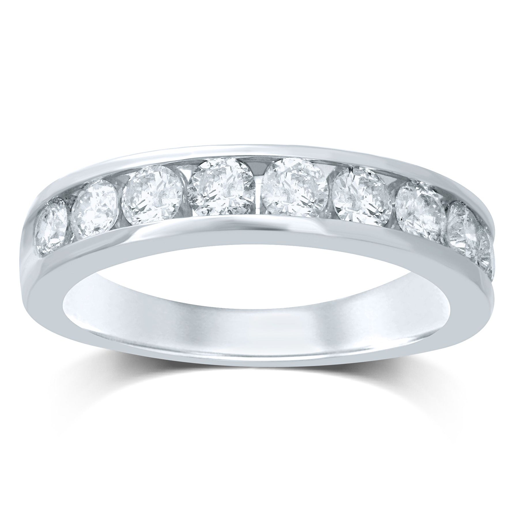 14k 0.75CT Diamond Ladies Band (9 Diamond Stones) - Picasso Gold & Diamond Jewelry