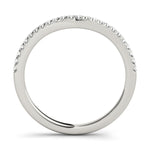 1/6 ct tw Lab Grown Diamond Wedding Band in 14K White Gold