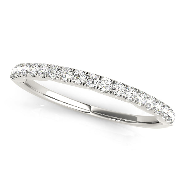 1/3 ct tw Lab Grown Diamond Wedding Band in 14K White Gold