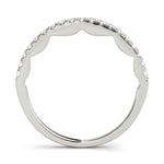 1/3 ct tw Lab Grown Diamond Wedding Band in 14K White Gold
