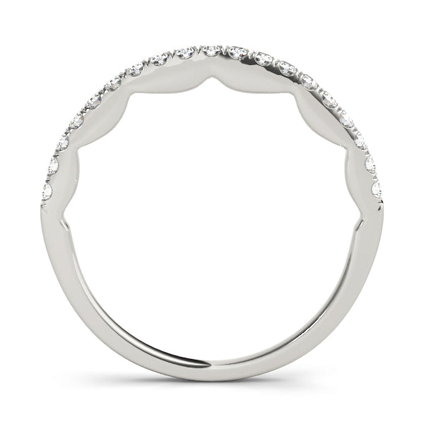 1/3 ct tw Lab Grown Diamond Wedding Band in 14K White Gold