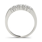 1 1/2 ct tw Lab Grown Diamond Wedding Band in 14K White Gold
