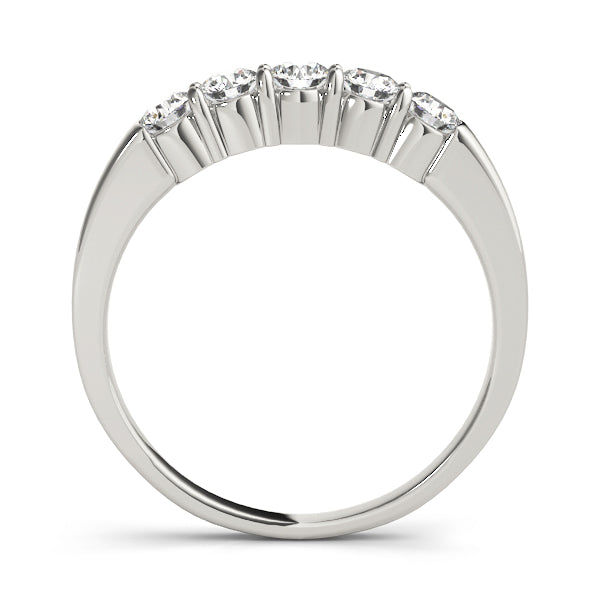 1 1/2 ct tw Lab Grown Diamond Wedding Band in 14K White Gold