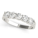 1 ct tw Lab Grown Diamond Wedding Band in 14K White Gold