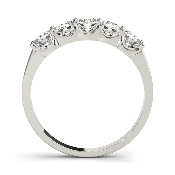 1 1/2 ct tw Lab Grown Diamond Wedding Band in 14K White Gold