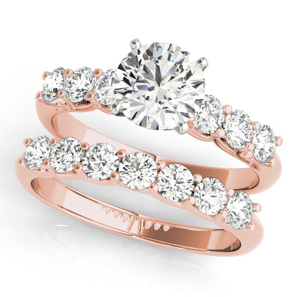 Round Single Row Lab Grown Diamond Engagement Ring - VS1 D/E/F | 14K & 18K Gold | 14K Yellow Gold | Round Lab Diamond | Picasso Gold & Diamond Chicago