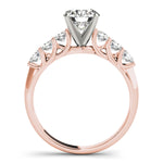 Round Single Row Lab Grown Diamond Engagement Ring - VS1 D/E/F | 14K & 18K Gold | 14K Yellow Gold | Round Lab Diamond | Picasso Gold & Diamond Chicago