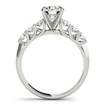 1/3 ct tw Lab Grown Diamond Engagement Ring Setting in 14K White Gold