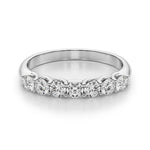 1/3 ct tw Lab Grown Diamond Wedding Band in 14K White Gold