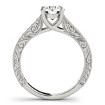 Round Trellis Lab Grown Diamond Engagement Ring - VS1 D/E/F | 14K & 18K Gold | 14K Rose Gold | Round Lab Diamond | Picasso Gold & Diamond Chicago