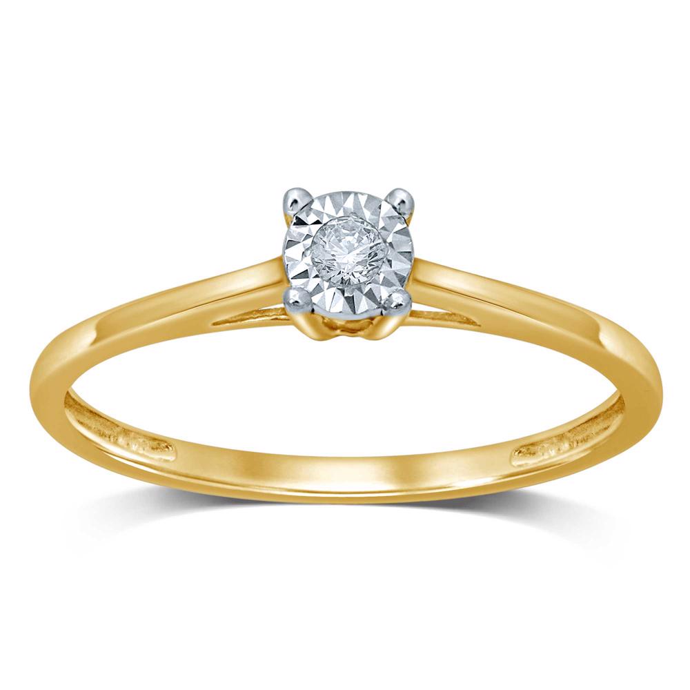 14K 0.05CT Diamond RING - Picasso Gold & Diamond Jewelry