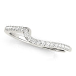 1/4 ct tw Lab Grown Diamond Wedding Band in 14K White Gold