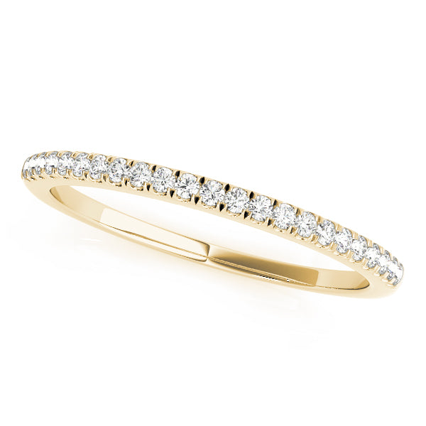 1/8 ct tw Lab Grown Diamond Wedding Band in 14K Yellow Gold