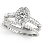 Oval Halo Lab Grown Diamond Engagement Ring - VS1 D/E/F | 14K & 18K Gold | 14K Rose Gold | Oval Lab Diamond | Picasso Gold & Diamond Chicago
