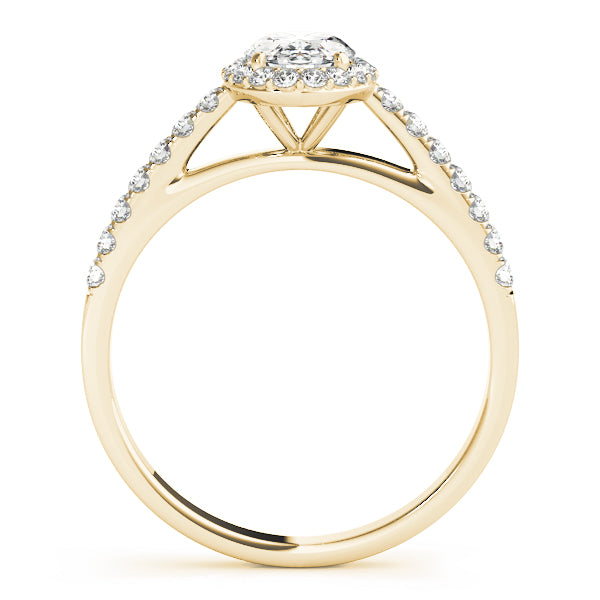 Oval Halo Lab Grown Diamond Engagement Ring - VS1 D/E/F | 14K & 18K Gold | 14K Rose Gold | Oval Lab Diamond | Picasso Gold & Diamond Chicago