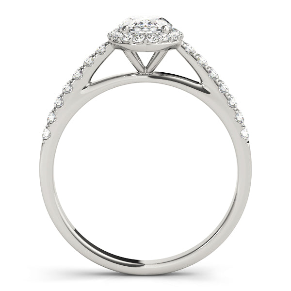 Oval Halo Lab Grown Diamond Engagement Ring - VS1 D/E/F | 14K & 18K Gold | 18K White Gold | Oval Lab Diamond | Picasso Gold & Diamond Chicago