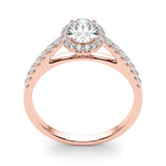 Oval Halo Lab Grown Diamond Engagement Ring - VS1 D/E/F | 14K & 18K Gold | 18K White Gold | Oval Lab Diamond | Picasso Gold & Diamond Chicago