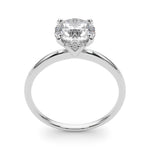 1 1/2 ct Round Lab Grown Diamond Engagement Ring Setting in 14K White Gold