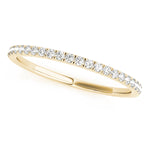 1/8 ct tw Lab Grown Diamond Wedding Band in 14K Yellow Gold