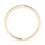 1/8 ct tw Lab Grown Diamond Wedding Band in 14K Yellow Gold