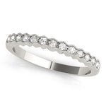 1/15 ct tw Lab Grown Diamond Wedding Band in 14K White Gold