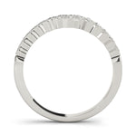 1/15 ct tw Lab Grown Diamond Wedding Band in 14K White Gold