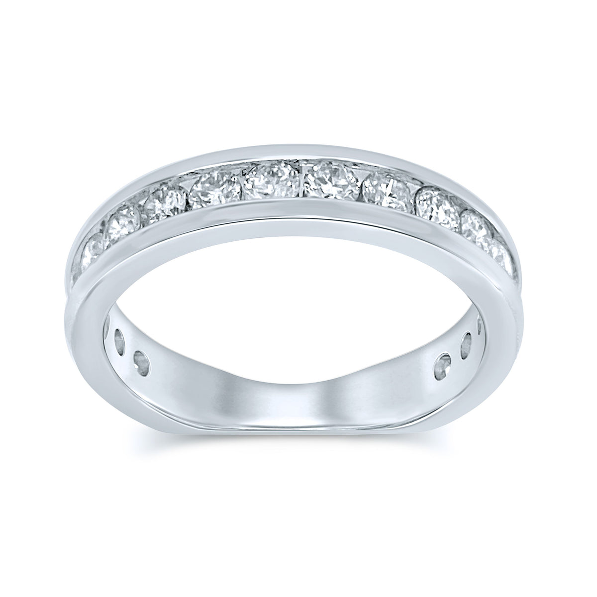 14K 1.00CT Diamond Band (18 Diamond Stones) - Picasso Gold & Diamond Jewelry