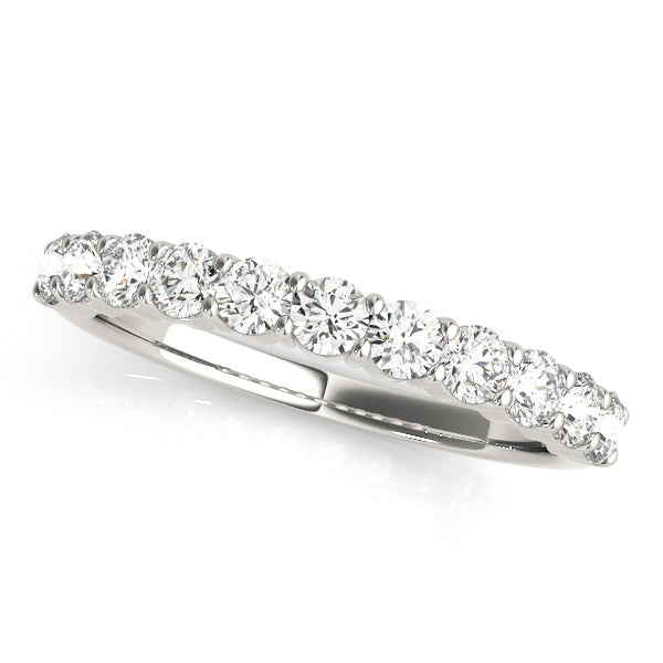 3/4 ct tw Lab Grown Diamond Wedding Band in 14K White Gold