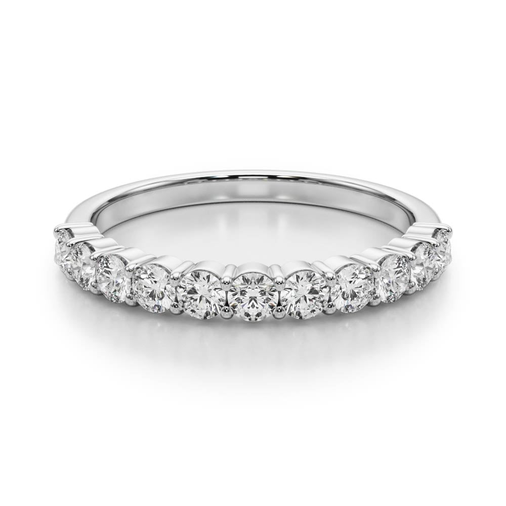 1 5/8 ct tw Lab Grown Diamond Wedding Band in 14K White Gold