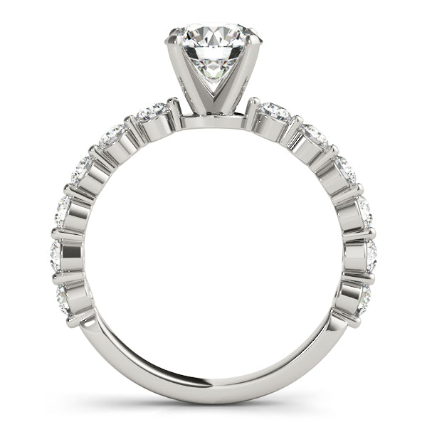 Round Single Row Lab Grown Diamond Engagement Ring - VS1 D/E/F | 14K & 18K Gold | 14K Rose Gold | Round Lab Diamond | Picasso Gold & Diamond Chicago