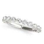 3/8 ct tw Lab Grown Diamond Wedding Band in 14K White Gold