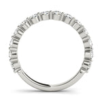 3/8 ct tw Lab Grown Diamond Wedding Band in 14K White Gold