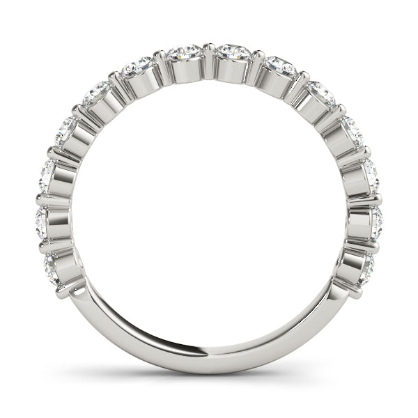 3/8 ct tw Lab Grown Diamond Wedding Band in 14K White Gold
