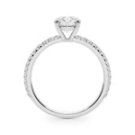 1 1/2 ct Round Lab Grown Diamond Engagement Ring Setting in 14K White Gold