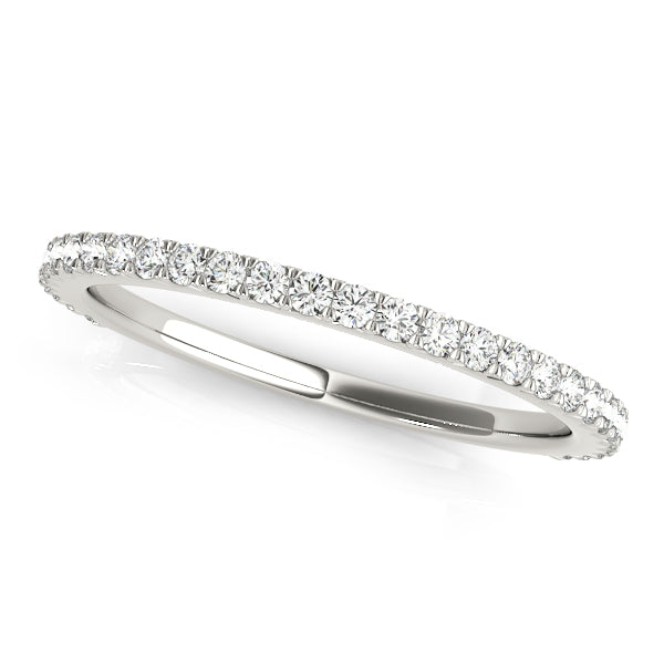 1/3 ct tw Lab Grown Diamond Wedding Band in 14K White Gold
