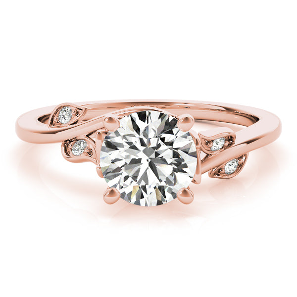 Round Bypass Lab Grown Diamond Engagement Ring - VS1 D/E/F | 14K & 18K Gold | 14K Yellow Gold | Round Lab Diamond | Picasso Gold & Diamond Chicago
