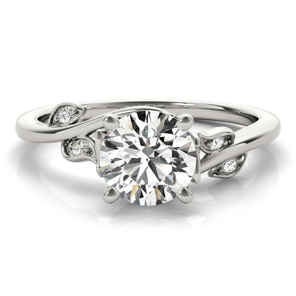 Round Bypass Lab Grown Diamond Engagement Ring - VS1 D/E/F | 14K & 18K Gold | 14K Yellow Gold | Round Lab Diamond | Picasso Gold & Diamond Chicago