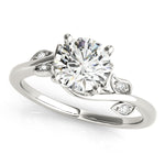Round Bypass Lab Grown Diamond Engagement Ring - VS1 D/E/F | 14K & 18K Gold | 14K White Gold | Round Lab Diamond | Picasso Gold & Diamond Chicago