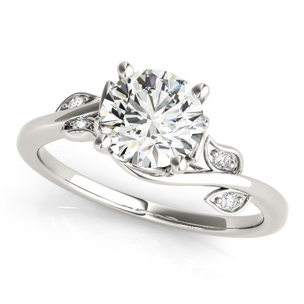 Round Bypass Lab Grown Diamond Engagement Ring - VS1 D/E/F | 14K & 18K Gold | 14K White Gold | Round Lab Diamond | Picasso Gold & Diamond Chicago