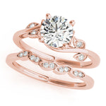 Round Bypass Lab Grown Diamond Engagement Ring - VS1 D/E/F | 14K & 18K Gold | 14K Yellow Gold | Round Lab Diamond | Picasso Gold & Diamond Chicago