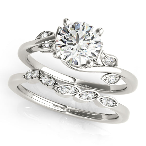 Round Bypass Lab Grown Diamond Engagement Ring - VS1 D/E/F | 14K & 18K Gold | 14K Rose Gold | Round Lab Diamond | Picasso Gold & Diamond Chicago