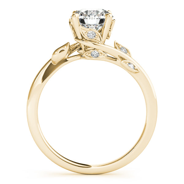 Round Bypass Lab Grown Diamond Engagement Ring - VS1 D/E/F | 14K & 18K Gold | 14K Rose Gold | Round Lab Diamond | Picasso Gold & Diamond Chicago