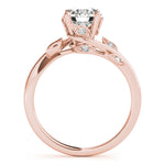 Round Bypass Lab Grown Diamond Engagement Ring - VS1 D/E/F | 14K & 18K Gold | 14K Rose Gold | Round Lab Diamond | Picasso Gold & Diamond Chicago