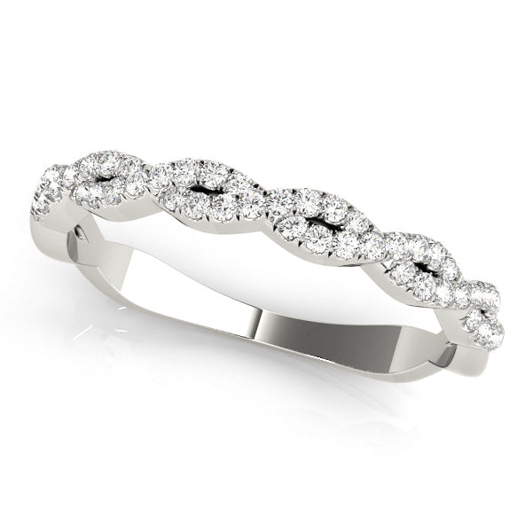 1/4 ct tw Lab Grown Diamond Wedding Band in 14K White Gold